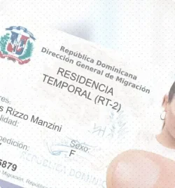 Documento de carnet de residencia temporal