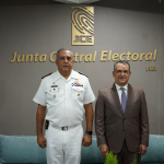 Director General Vice Admiral Lee Ballester (ARD) in the office of the President of the Central Board