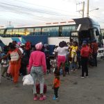 Voluntary return of undocumented foreigners, riding buses